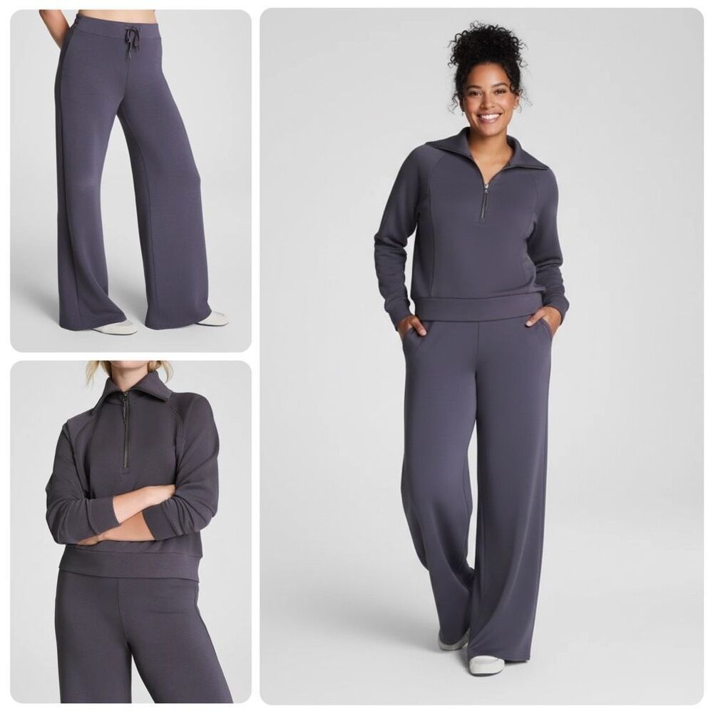 NWT SPANX® AirEssentials 2 PIECE SET! M Tall -Storm